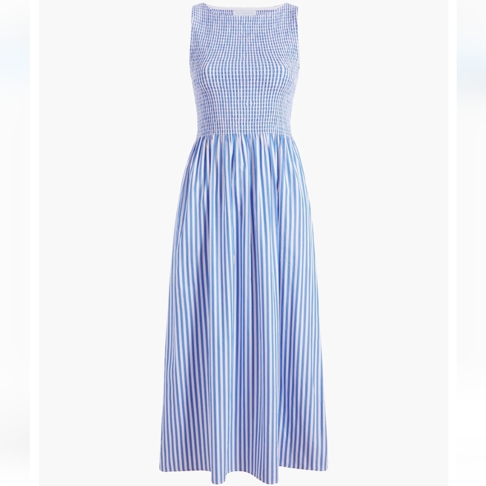 EUC Hillhouse Cosmia Dress in Blueberry Stripe